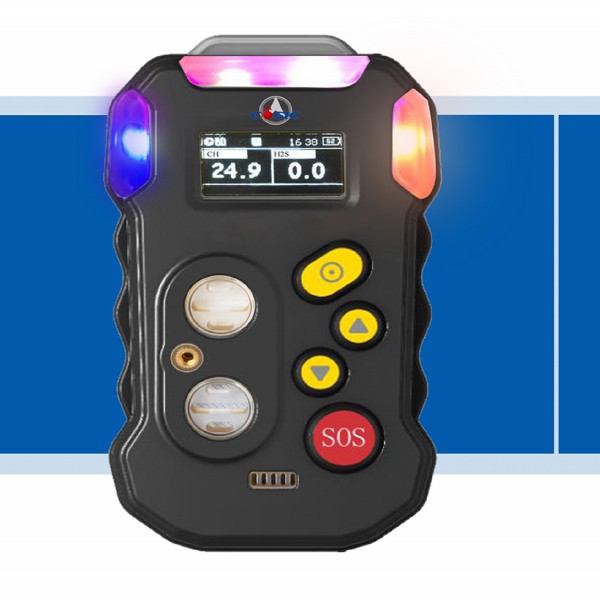 互联便携式气體(tǐ)检测预警仪